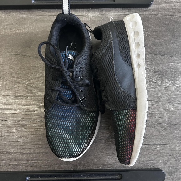 Puma Shoes Womens Size 8.5 Black Mesh SoftFoam Lightweight Athletic Sneakers - Picture 5 of 7